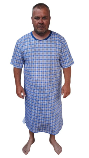 Pánská noční košile Betty mode vel. M-XXL KARO