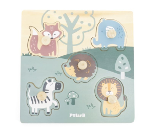 Dřevěná vkládačka zvířátka