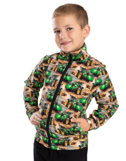 Chlapecká mikina Betty mode vel. 92,98 traktor zelený