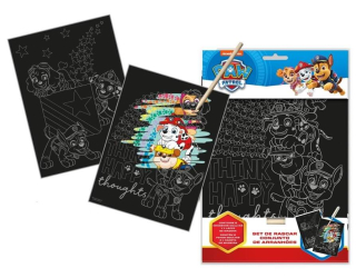 Sada 2 škrabacích obrázků Paw patrol 