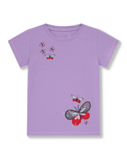 Dívčí tričko Wolf S2510B vel. 98-116 fialové
