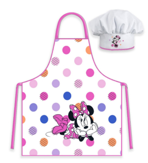 Dívčí kuchařská sada - zástěra a kuchařská čepice Minnie