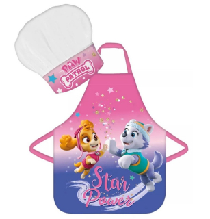 Dívčí kuchařská sada - zástěra a kuchařská čepice Paw Patrol Star Power
