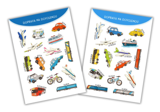 Samolepky Doprava na dovolenou - 2 archy