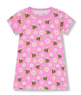 Dívčí noční košile Wolf S2581 vel. 98-128 růžová