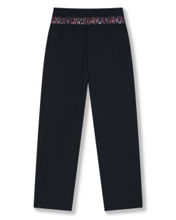 Dámské tepláky Wolf s elastanem T2571A vel. M černé s barevným pasem