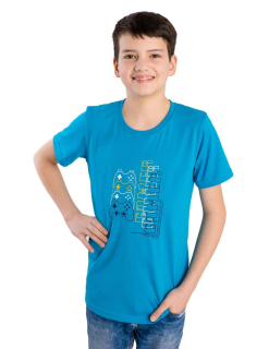 Chlapecké tričko Betty mode GAMER vel. 128-176 modré