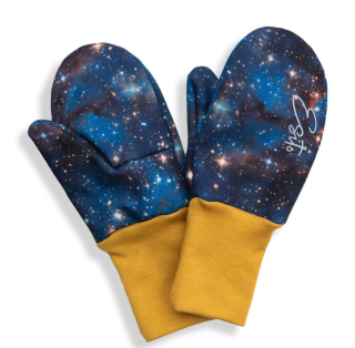 Chlapecké palcové softshellové rukavice Esito s fleecem (více velikostí) Galaxie