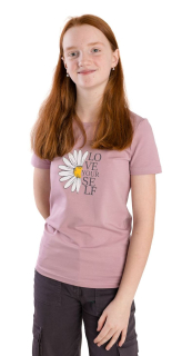 Dívčí tričko Betty mode vel. 140-170 pudrové s kopretinou