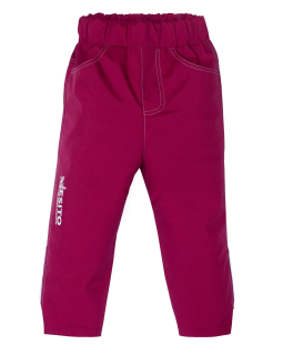 Dívčí softshellové kalhoty Esito Mono BEZ VYTEPLENÍ vel. 80-140 malinové (fuchsie)