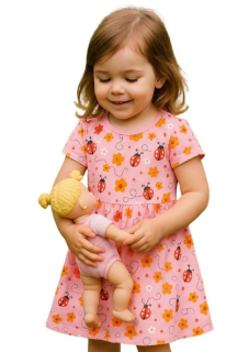 Dívčí šaty Wolf S2514b vel. 104-134 růžové 