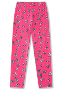 Dívčí legíny Wolf  H2552B vel. 104,110,116,128 růžové s motýlky