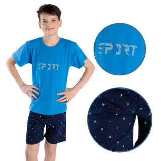 Chlapecké pyžamo Betty Mode letní vel. 164,176 modré SPORT
