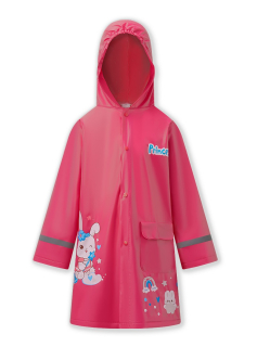 Dívčí pláštěnka Wolf Y2510 vel. 92/98-128/134 jahodová s medvídkem