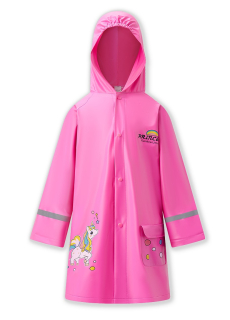 Dívčí pláštěnka Wolf Y2510 vel. 92/98-128/134 růžová jednorožec