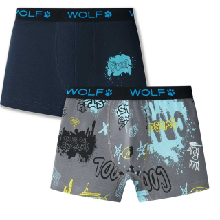 Chlapecké trenkoslipy/boxerky Wolf L2582 vel. 134/140-158/164 dvojbalení