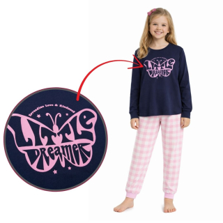 Dívčí pyžamo Wolf S2553 vel. 134-164 tmavě modré