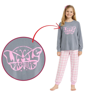 Dívčí pyžamo Wolf S2553 vel. 134-164 šedé