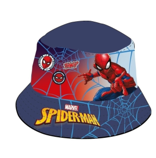 Letní chlapecký klobouk Spiderman vel. 54 tmavě modrý