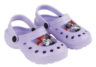 Dívčí nazouváky / pantofle Minnie vel. 24/25-30/31 fialové