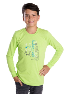 Chlapecké triko Betty mode GAMER vel. 134-164 hráškové