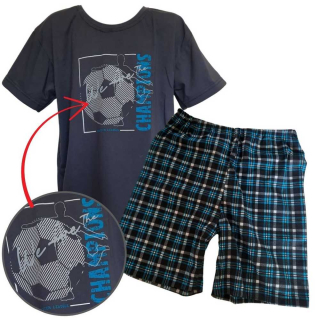 Chlapecké a pánské pyžamo Betty Mode letní vel. 128-170, L,XXL,XXXL tmavě šedé CHAMPIONS