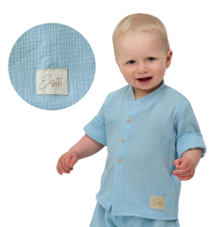 Dětská mušelínová košile Esito Luca vel. 98-116 modrá