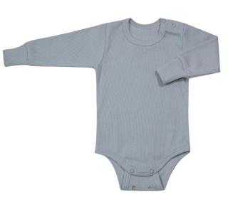 Dětské rostoucí body Esito vel. 56/62-92/98 žebrované šedé