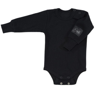 Dětské rostoucí body Esito vel. 56/62-92/98 žebrované černé