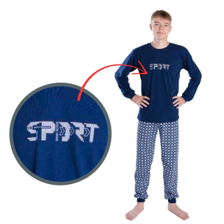 Chlapecké pyžamo Betty Mode vel. 164 SPORT tmavě modré