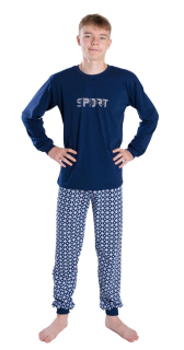 Chlapecké pyžamo Betty Mode vel. 164,170 SPORT tmavě modré 
