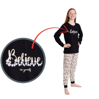 Dívčí pyžamo Betty Mode vel. 158-170 Belive černé