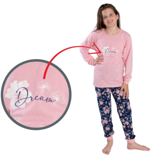 Dívčí pyžamo Betty Mode vel. 152-170 DREAM růžové