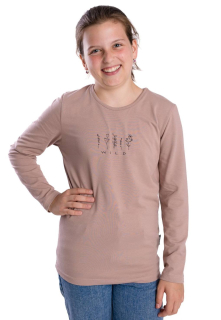 Dívčí triko Betty mode vel. 146-170 WILD mocca
