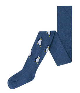 Chlapecké punčocháče Wolf & Wolfie P2517 vel. 98/104-122/128 modré tučňáci