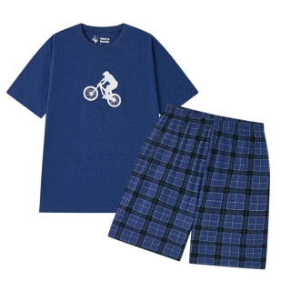 Letní pánské pyžamo Wolf & Wolfie S2575D vel. XXL modré