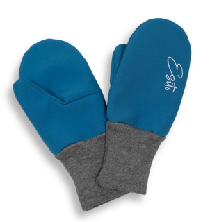 Chlapecké palcové softshellové rukavice Esito s fleecem (více velikostí) tyrkysové
