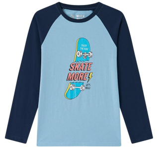 Chlapecké triko Wolf & Wolfie S2533A vel. 134-164 modré