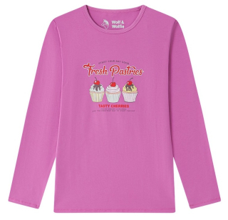 Dívčí triko Wolf & Wolfie S2543A vel. 134-164 lila