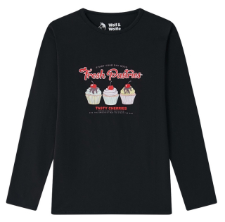 Dívčí triko Wolf & Wolfie S2543A vel. 134-164 černé