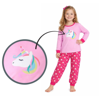 Dívčí pyžamo Wolf & Wolfie S2552 vel. 104-134 růžové