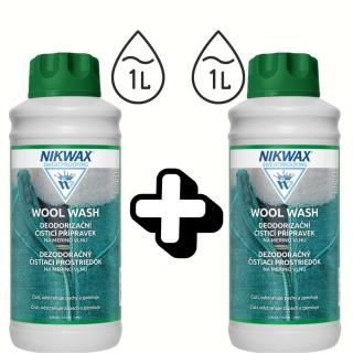Prací prostředek Nikwax Wool Wash na merino vlnu 1+1 litr