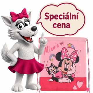 Pytlík / vak na bačkory Minnie růžový