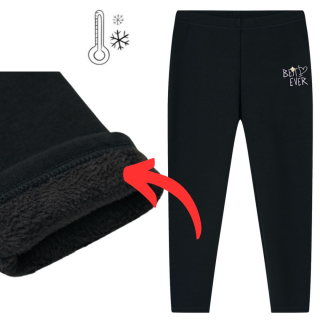 Dívčí zateplené legíny Wolf & Wolfie T2522 vel. 140/146-164/170 černé