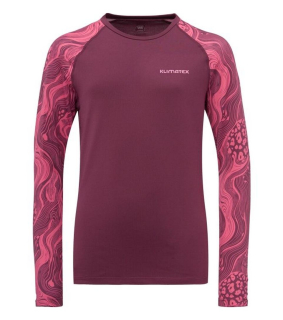 Dívčí termotriko Klimatex RAVN vel. 134-164 vínové