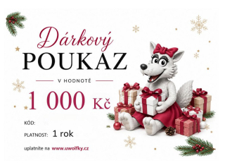 Dárkový poukaz VÁNOČNÍ 1000 Kč zaslaný e-mailem