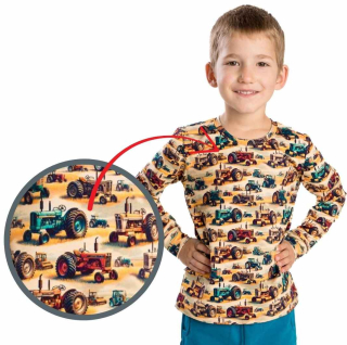 Chlapecké triko Betty mode vel. 92-122 TRAKTORY