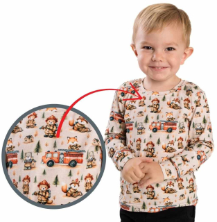 Chlapecké triko Betty mode vel. 92-122 zvířátka hasiči