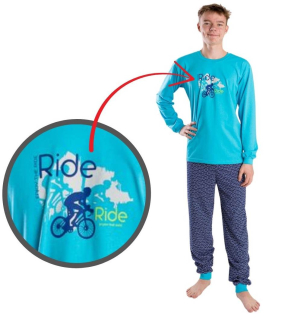 Chlapecké pyžamo Betty Mode vel. 134-176 Ride II tyrkys