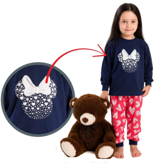 Dívčí pyžamo Betty Mode Minnie vel. 104-146 tmavě modré